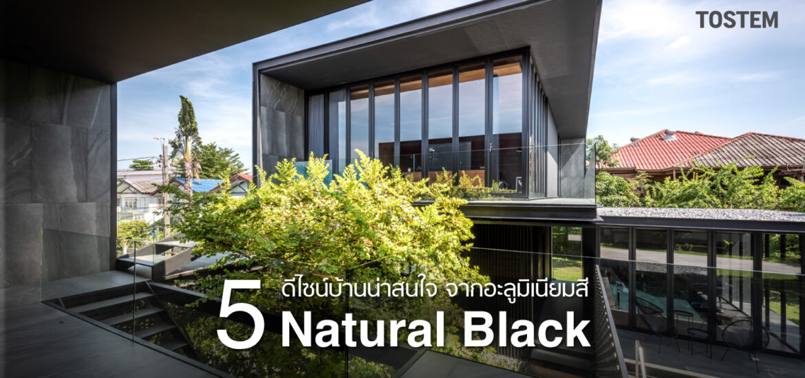 5 Design บ้านที่ใช้ประตูหน้าต่างสี Natural Black_1