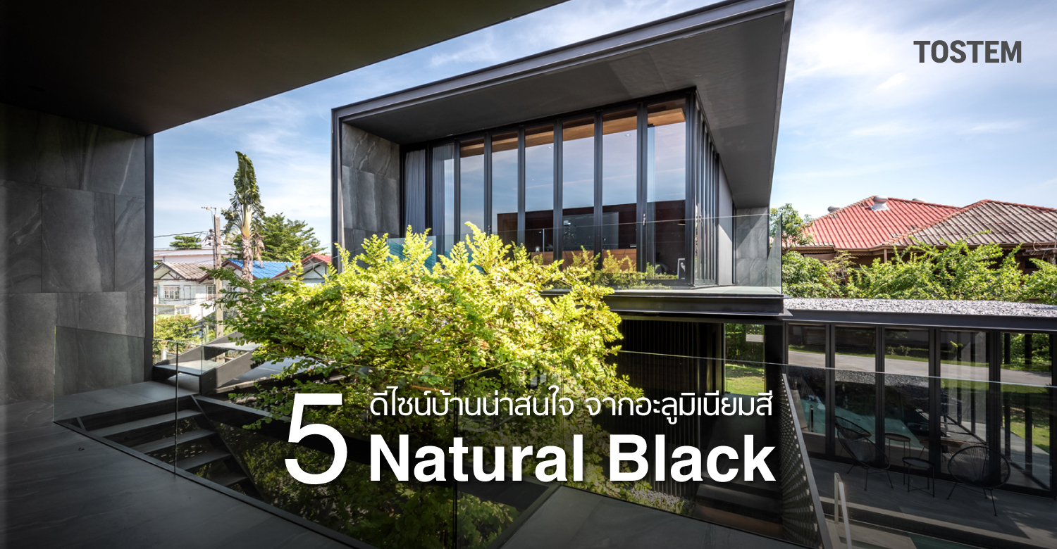 5 Design บ้านที่ใช้ประตูหน้าต่างสี Natural Black_1