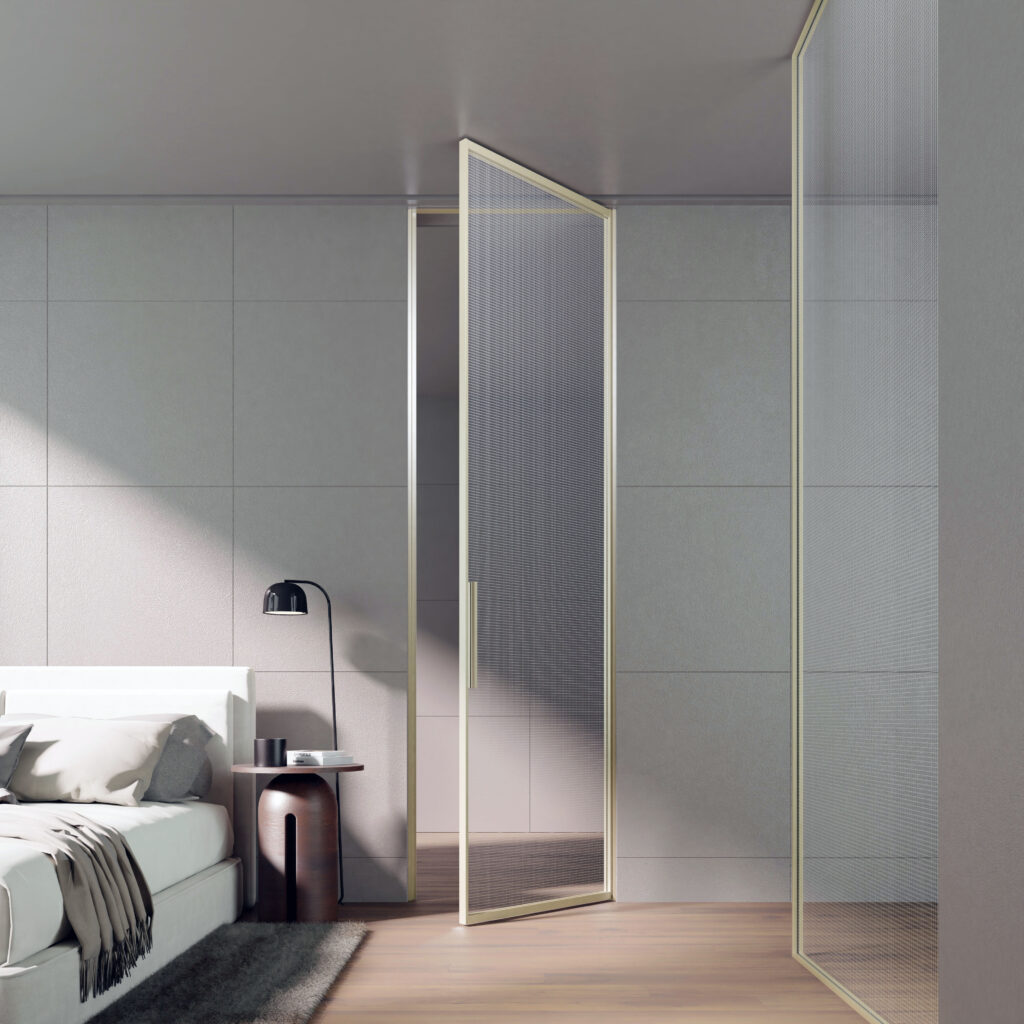 ประตูและฉากกั้นห้องแบบบานเปิด Swing Door เปิดใช้งานได้สะดวก