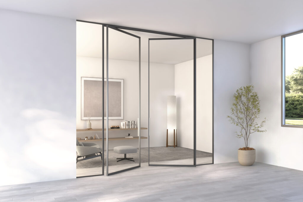 ประตูบานเปิด TOSTEM IN16 ที่มาพร้อมนวัตกรรม Floor Spring Swing Door